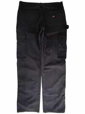 Wrangler Workwear Cargo Carpenter Pants Men's 32x32 Black